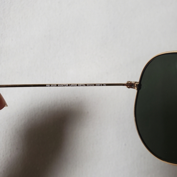 RAY-BAN classic aviators preloved gold/green - Picture 9 of 12